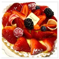Tarte aux fraises et fruits rouges